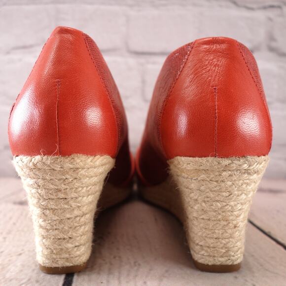 Nurture Women's Size 8M Peep Toe Espadrille Wedge Heel Shoe #371 - Picture 7 of 11